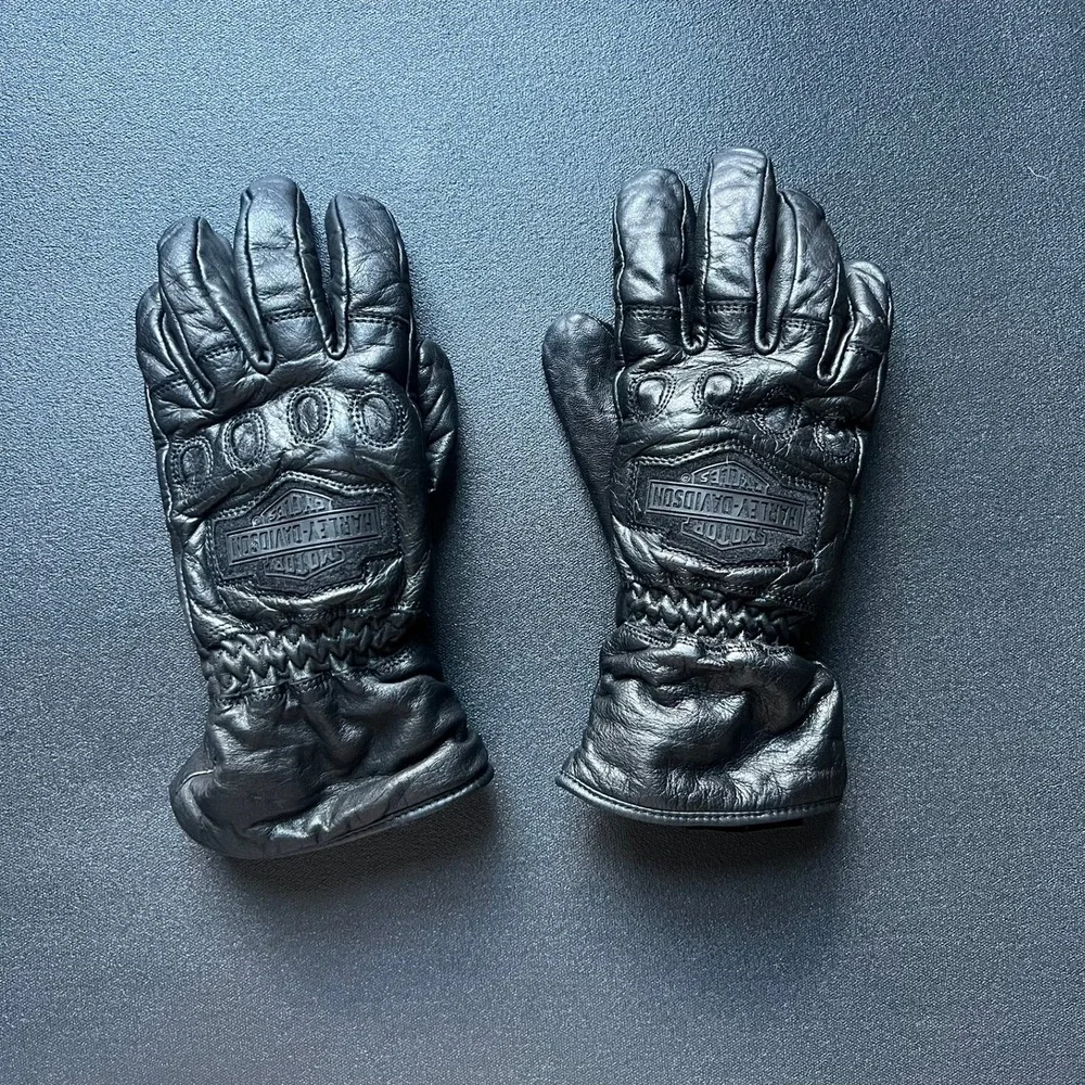 Harley-Davidson Womens Leather Thermolite Insulated Motorcycling Gloves S Biker